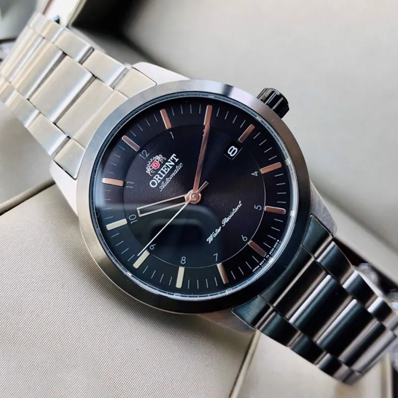 Orient Sentinel Black Dial Men's Watch- FAC05001B0